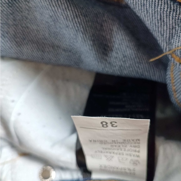 Gray Distressed Jeans with Red Lettering - Picture 5 of 8